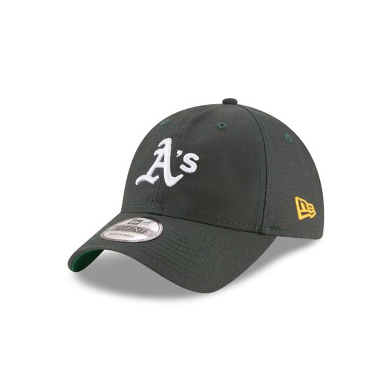 MLB Oakland Athletics Waxed Cooperstown 9Twenty Adjustable (PKK4961) - Green New Era Caps